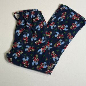 The‎ Simpsons Fleece Pajama Pants Santa Bart Holiday Loungewear Medium Y2K